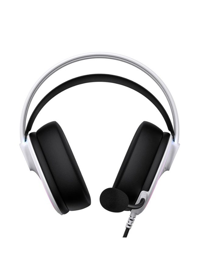 onikuma X91 RGB Wired Over-Ear Gaming Headset with Noise Cancelling Microphone, 50mm Hi-Fi Dynamic Drivers, Stereo Surround Sound, USB & 3.5mm Dual Connection for PC, Console and Mobile Gaming - Image 3